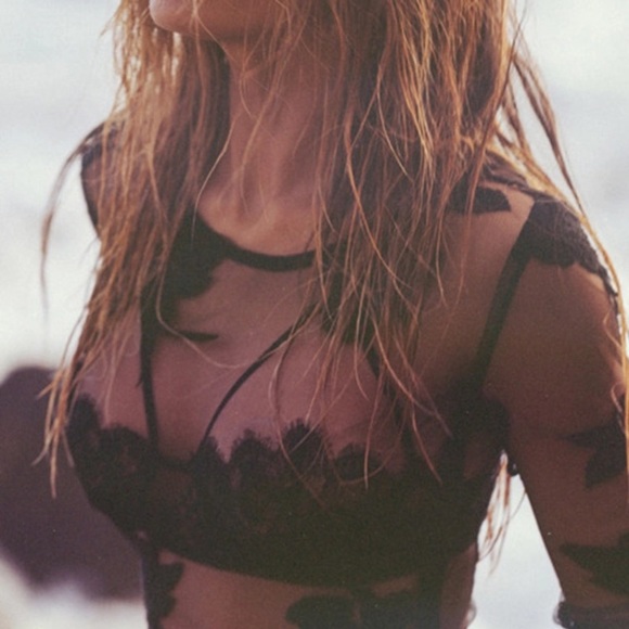 New! Embossed Sheer Floral Swim Dress - Picture 3 of 8